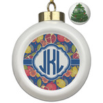 Pomegranates & Lemons Ceramic Ball Ornament - Christmas Tree (Personalized)