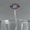 Pomegranates & Lemons Clear Plastic 7" Stir Stick - Oval - Main