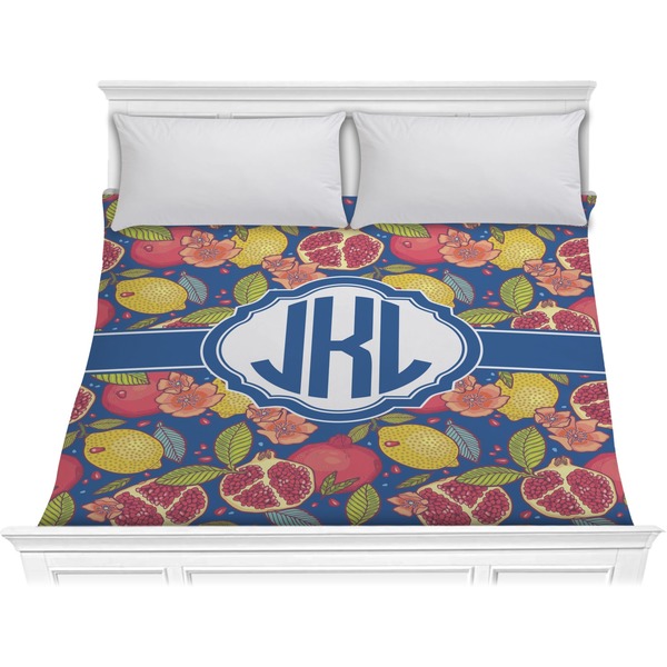 Custom Pomegranates & Lemons Comforter - King (Personalized)