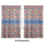 Pomegranates & Lemons Curtain Panel - Custom Size