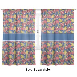 Pomegranates & Lemons Curtain Panel - Custom Size