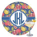 Pomegranates & Lemons Printed Drink Topper - 3.5" (Personalized)