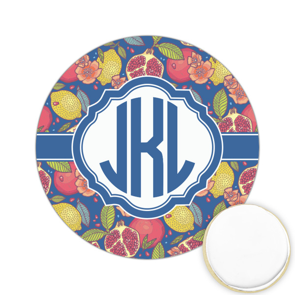 Custom Pomegranates & Lemons Printed Cookie Topper - 2.15" (Personalized)