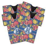 Pomegranates & Lemons Jersey Bottle Cooler - Set of 4 (Personalized)