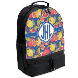 Pomegranates & Lemons Backpacks - Black (Personalized)