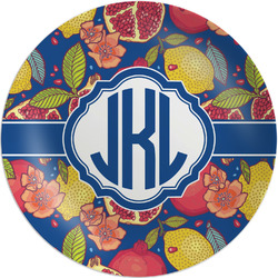 Pomegranates & Lemons Melamine Plate (Personalized)