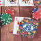 Pomegranates & Lemons On Table with Poker Chips