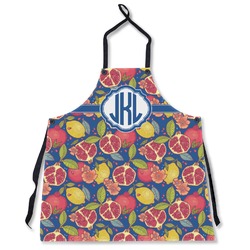 Pomegranates & Lemons Apron Without Pockets w/ Monogram