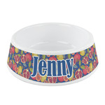 Pomegranates & Lemons Plastic Dog Bowl - Small (Personalized)