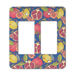 Pomegranates & Lemons Rocker Style Light Switch Cover - Two Switch