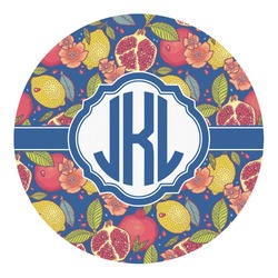 Pomegranates & Lemons Round Decal - Large (Personalized)