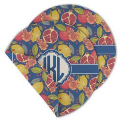 Pomegranates & Lemons Round Linen Placemat - Double Sided (Personalized)