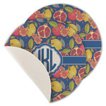 Pomegranates & Lemons Round Linen Placemat - Single Sided - Set of 4 (Personalized)