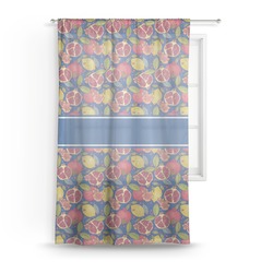 Pomegranates & Lemons Sheer Curtain - 50"x84"