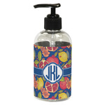 Pomegranates & Lemons Plastic Soap / Lotion Dispenser (8 oz - Small - Black) (Personalized)