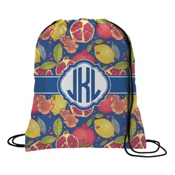 Pomegranates & Lemons Drawstring Backpack - Medium (Personalized)