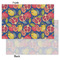 Pomegranates & Lemons Tissue Paper - Lightweight - Small - Front & Back