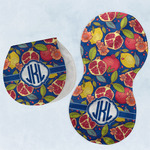 Pomegranates & Lemons Burp Pads - Velour - Set of 2 w/ Monogram