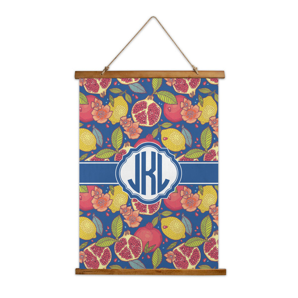 Custom Pomegranates & Lemons Wall Hanging Tapestry - Tall (Personalized)