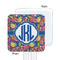 Pomegranates & Lemons White Plastic Stir Stick - Single Sided - Square - Approval