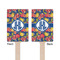 Pomegranates & Lemons Wooden 6.25" Stir Stick - Rectangular - Double Sided - Front & Back