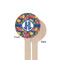 Pomegranates & Lemons Wooden 6" Stir Stick - Round - Single Sided - Front & Back