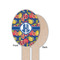 Pomegranates & Lemons Wooden Food Pick - Oval - Single Sided - Front & Back