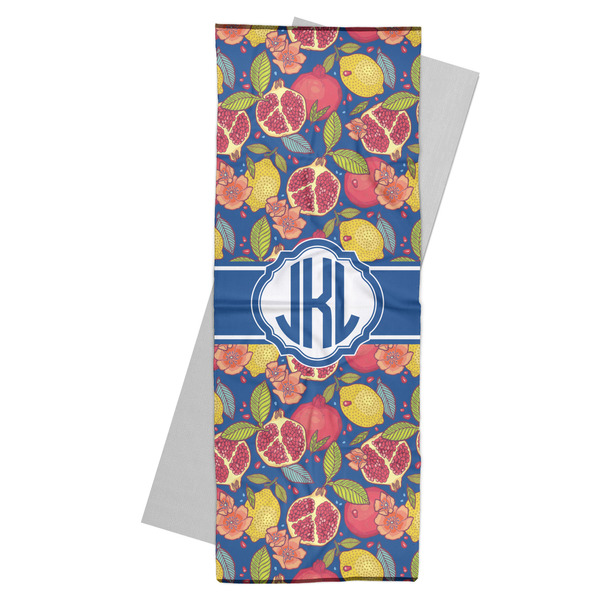 Custom Pomegranates & Lemons Yoga Mat Towel (Personalized)