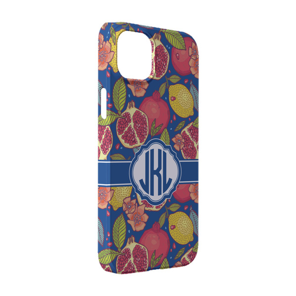 Custom Pomegranates & Lemons iPhone Case - Plastic - iPhone 14 (Personalized)