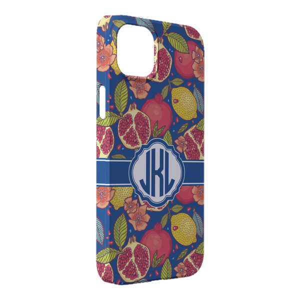 Custom Pomegranates & Lemons iPhone Case - Plastic - iPhone 14 Plus (Personalized)