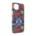 Pomegranates & Lemons iPhone Case - Plastic - iPhone 14 Pro (Personalized)