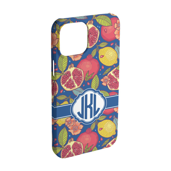 Custom Pomegranates & Lemons iPhone Case - Plastic - iPhone 15 Pro (Personalized)