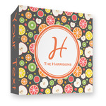 Apples & Oranges 3 Ring Binder - Full Wrap - 3" (Personalized)