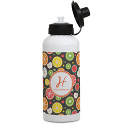 Apples & Oranges Water Bottles - Aluminum - 20 oz - White (Personalized)