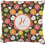 Apples & Oranges Faux-Linen Throw Pillow 26" (Personalized)