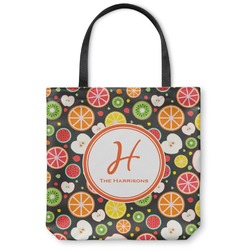 Apples & Oranges Canvas Tote Bag - Large - 18"x18" (Personalized)