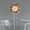 Apples & Oranges Clear Plastic 7" Stir Stick - Round - Main