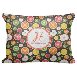 Apples & Oranges Decorative Baby Pillowcase - 16"x12" (Personalized)