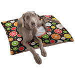 Apples & Oranges Dog Bed - Large w/ Name and Initial