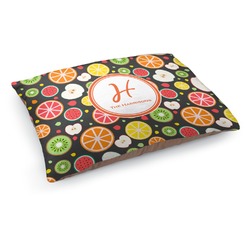 Apples & Oranges Dog Bed - Medium w/ Name and Initial