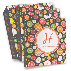 Apples & Oranges 3 Ring Binder - Full Wrap (Personalized)