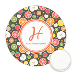 Apples & Oranges Printed Cookie Topper - 2.5" (Personalized)