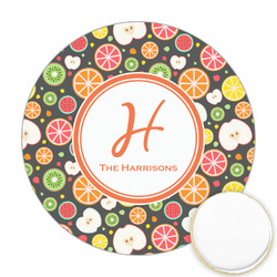 Apples & Oranges Printed Cookie Topper - 2.5" (Personalized)