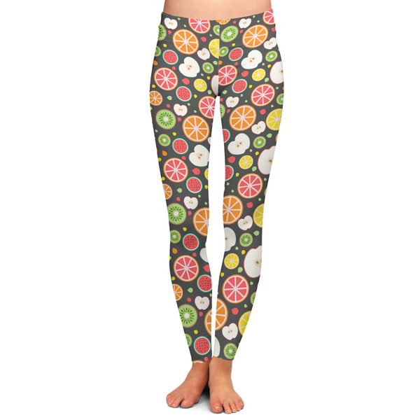 Custom Apples & Oranges Ladies Leggings - Medium