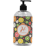 Apples & Oranges Plastic Soap / Lotion Dispenser (16 oz - Large - Black) (Personalized)