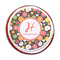 Apples & Oranges Printed Icing Circle - Medium - On Cookie