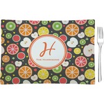 Apples & Oranges Glass Rectangular Appetizer / Dessert Plate (Personalized)