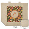 Apples & Oranges Reusable Cotton Grocery Bag - Front & Back View