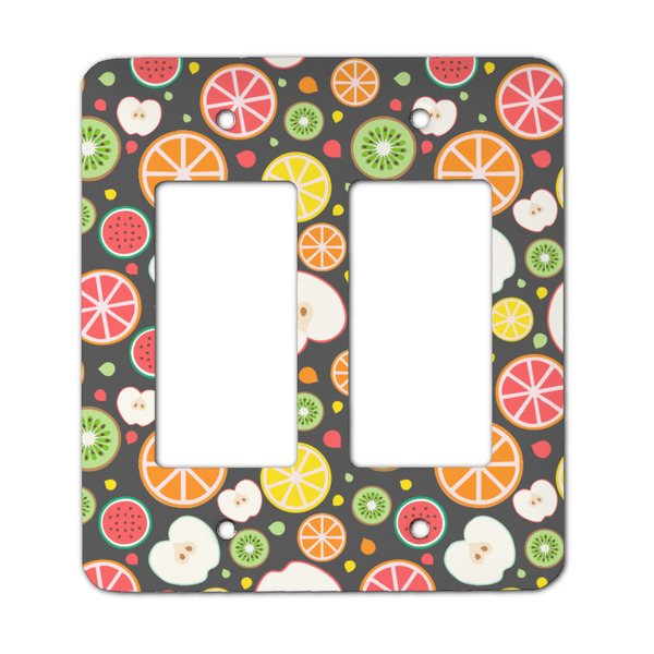 Custom Apples & Oranges Rocker Style Light Switch Cover - Two Switch