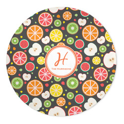 Apples & Oranges 5' Round Indoor Area Rug (Personalized)